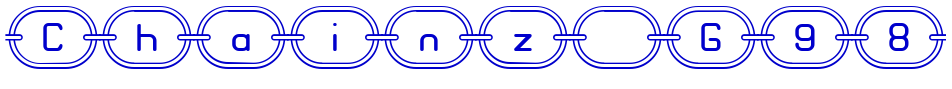 Chainz G98 font